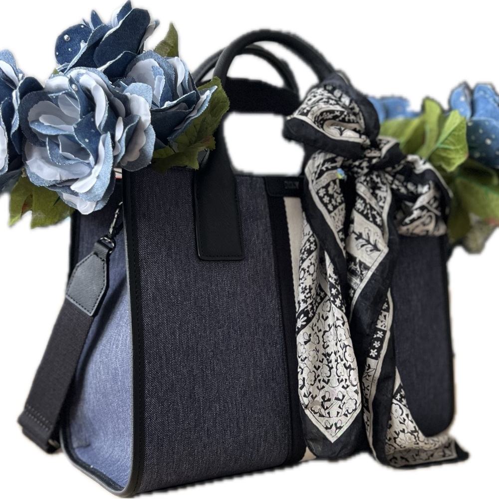 One handmade denim rose from Project Denim Rose by Shawn Marie’s Closet. - Picture 4 of 7